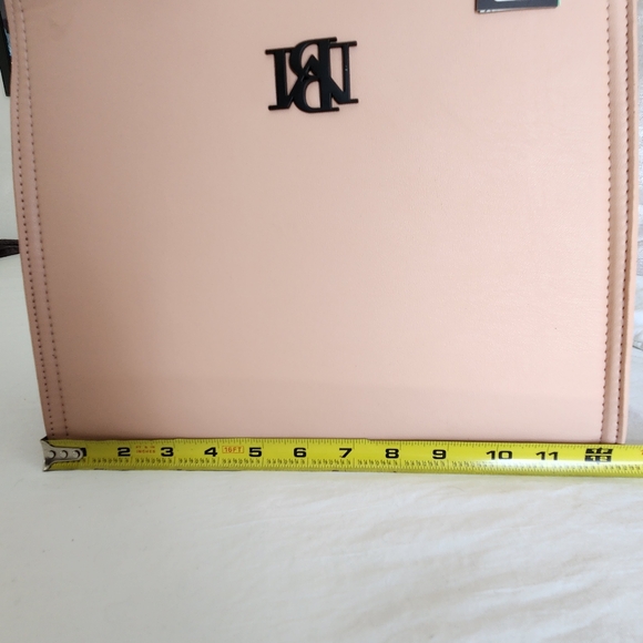 Badgley Mischka Blush Satchel, Top Braided handle, wallet, detachable strap, NWT - Picture 8 of 15